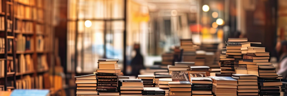 Interior of a used book store