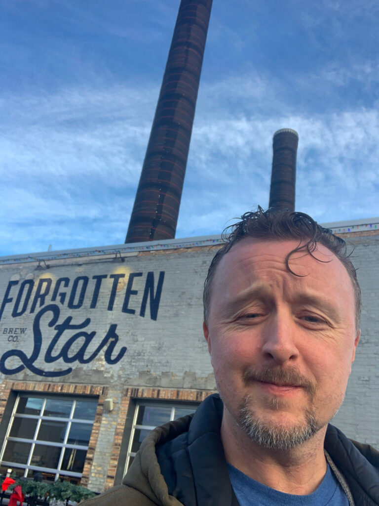 Paul Cram selfie at Forgotten Star Brewing