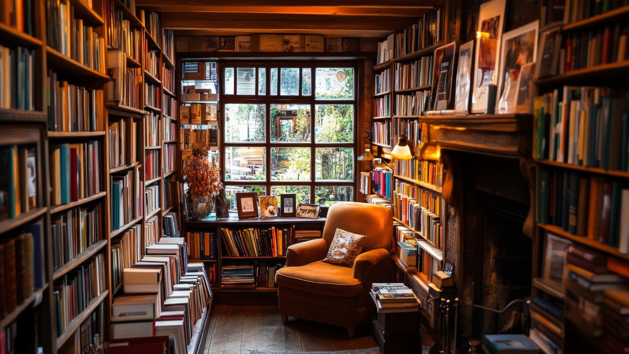 Cozy book nook