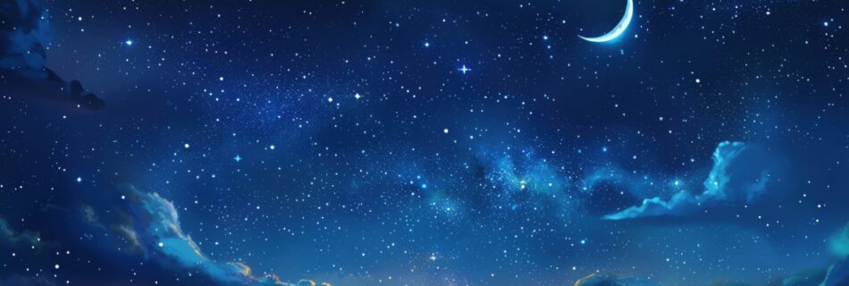 Moonlit Night Sky